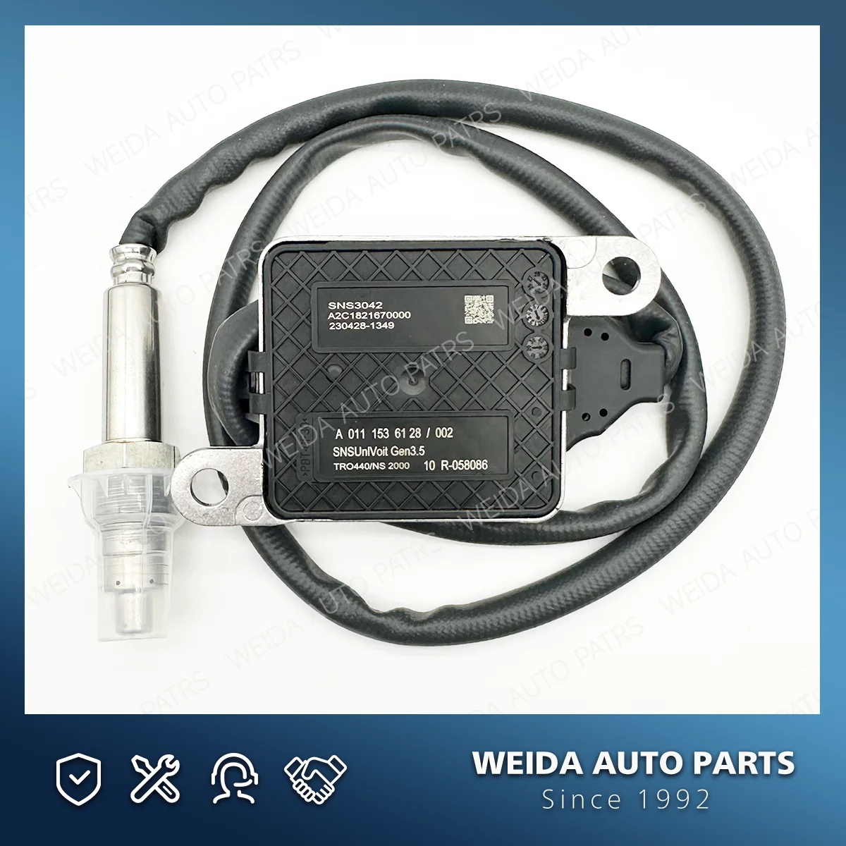A 0111536128   SNS3042 A 0111536128   A 011 153 61 28 24V Original nuevo Sensor de óxido de nitrógeno Sensor Nox para Mercedes Benz