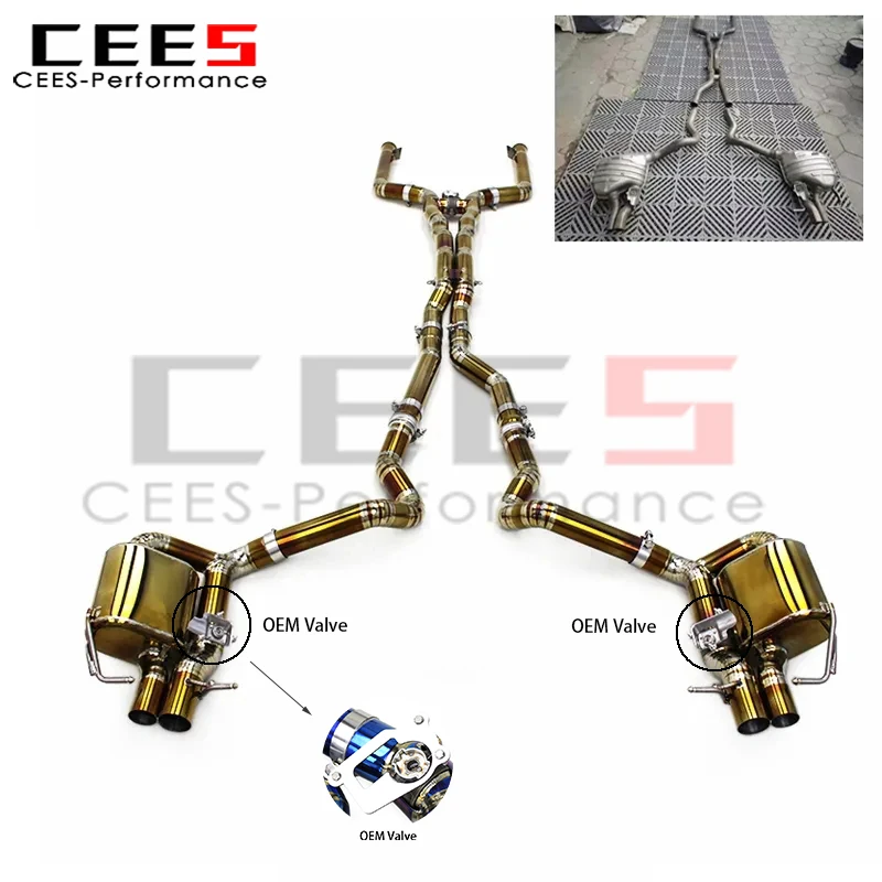 Escape Catback Deportivo Silenciador Mercedes C63 AMG W205 4.0T 2015-2019 - imagen 4