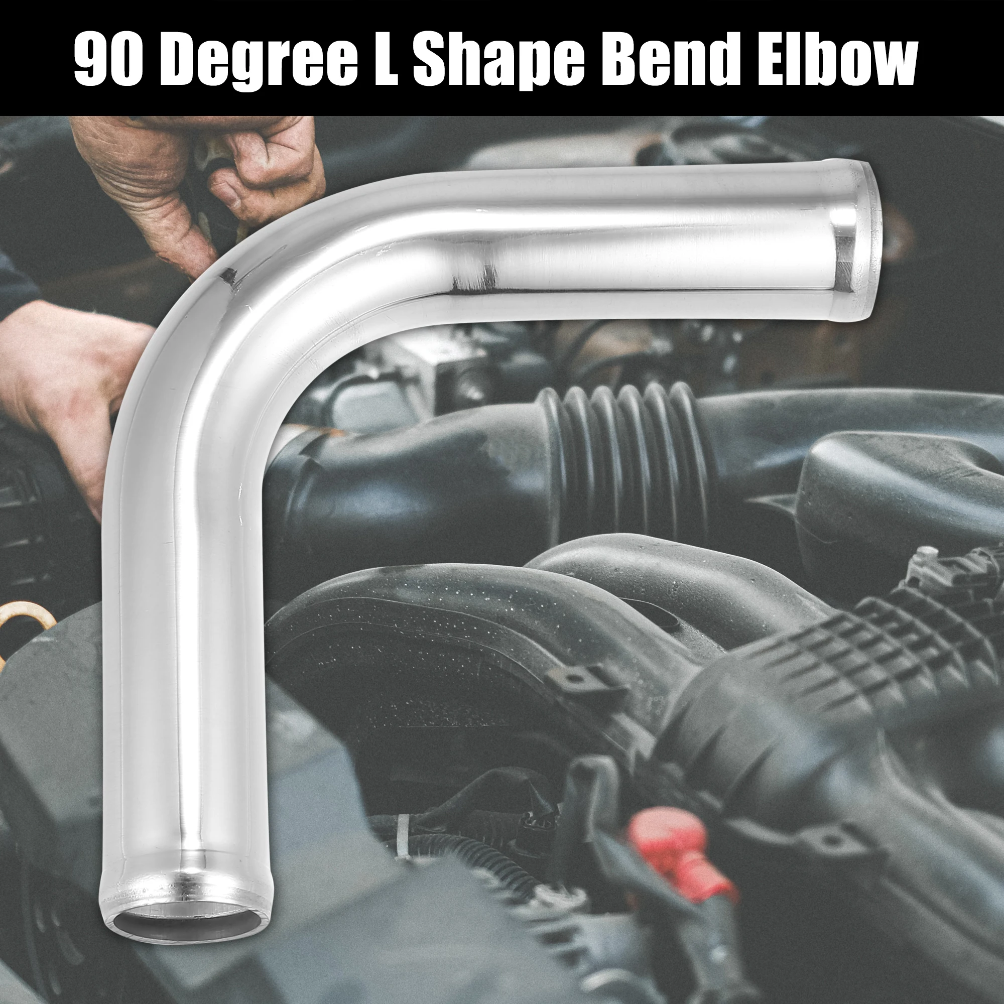 Autohaux Codo de aluminio para tubo de intercooler de 90°/180° - imagen 2