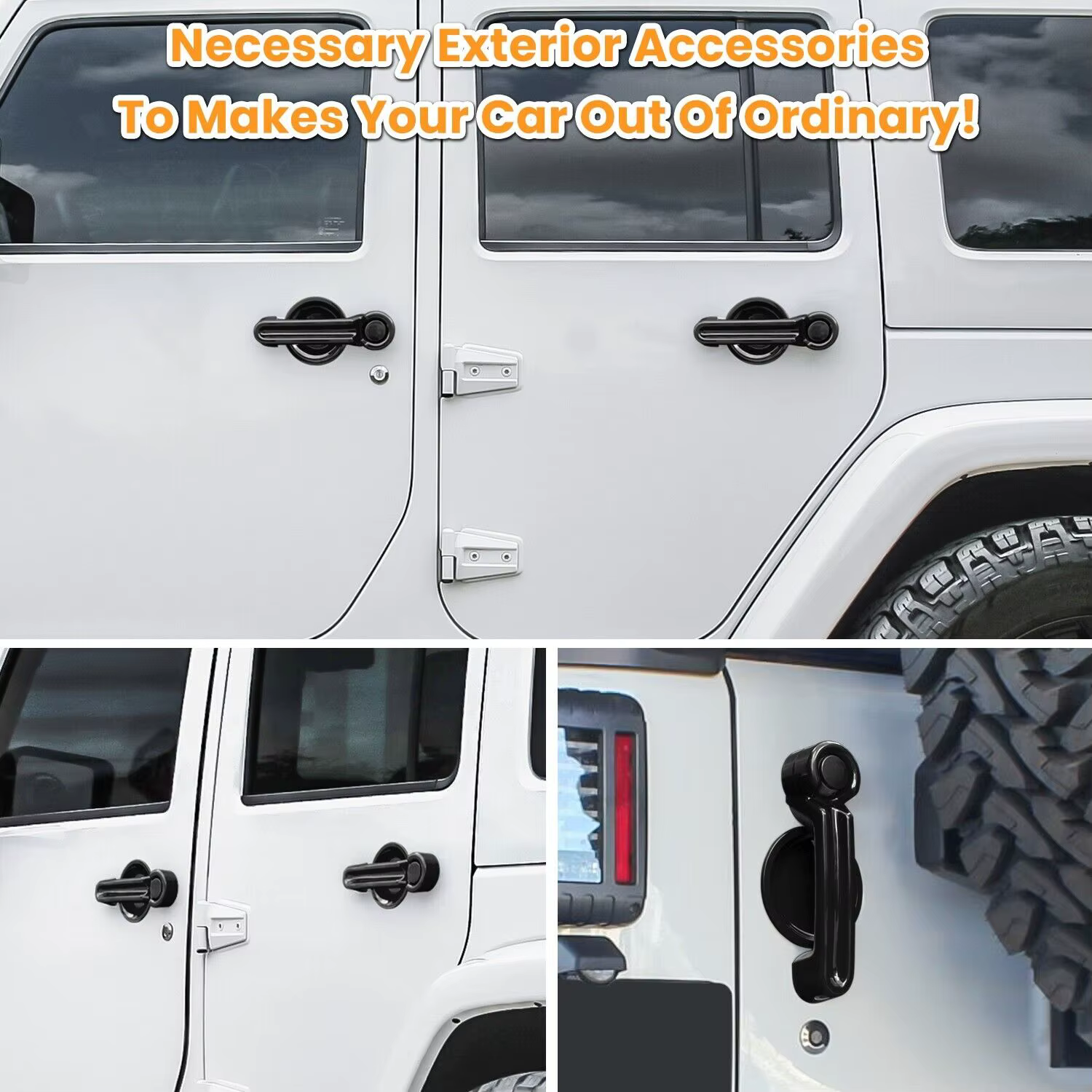 Cubiertas para maneta de puerta trasera Jeep Wrangler JK/JKU - imagen 3