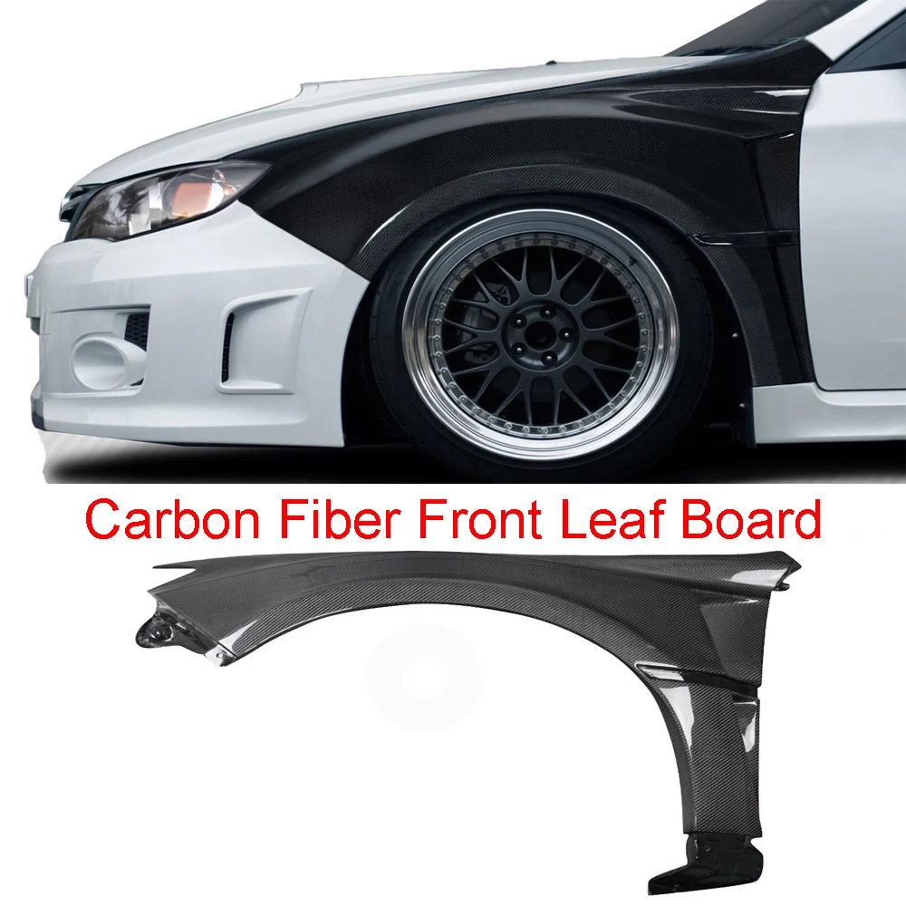 Vista frontal del splitter de carbono para Subaru STI