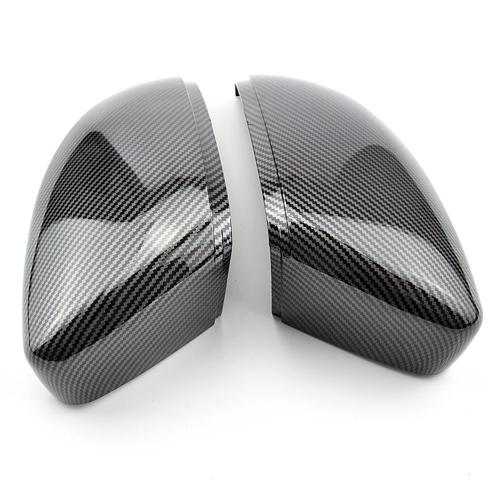 Tapa de espejo retrovisor VW estilo carbono negro Passat B7/CC - imagen 3