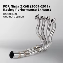 Escape racing Kawasaki Ninja ZX6R 636 2009-2020 tubo enlace frontal