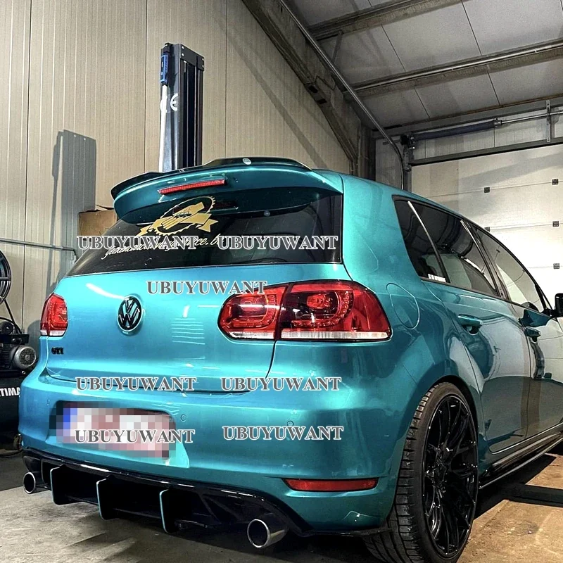 Alerón trasero de ABS negro brillo para Volkswagen Golf 6 GTI/R Mk6 - imagen 2