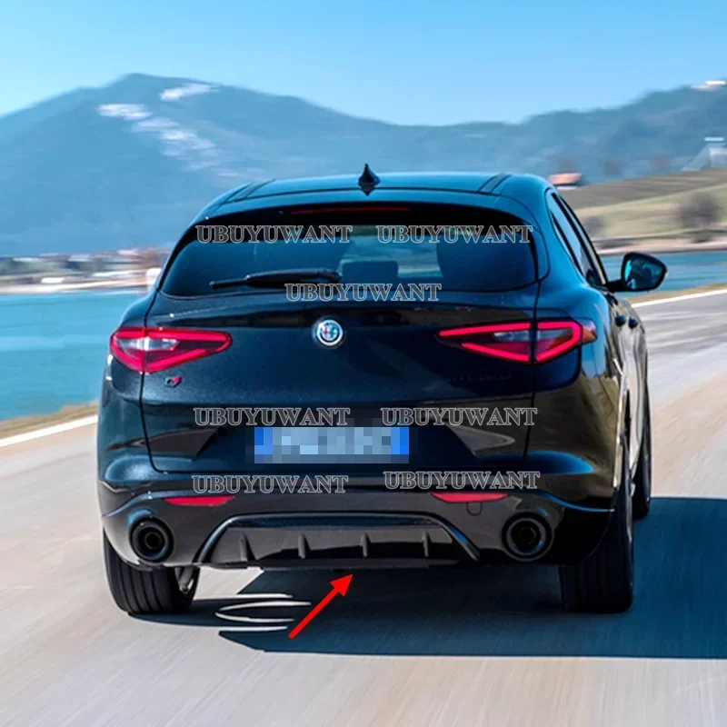 Difusor trasero Alfa Romeo Stelvio 2017-2019 en fibra de carbono - imagen 3