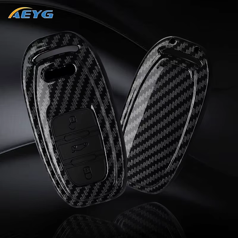 Funda de fibra de carbono ABS para llave Audi A1 A3 A4 A5 A6 - imagen 3