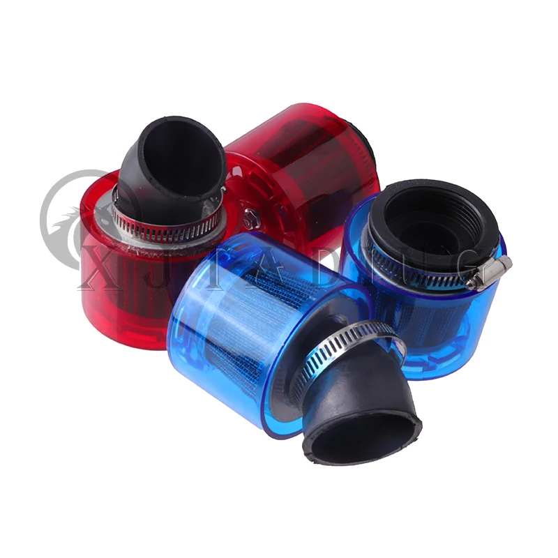 Detalle del cuerpo del filtro de aire para moto