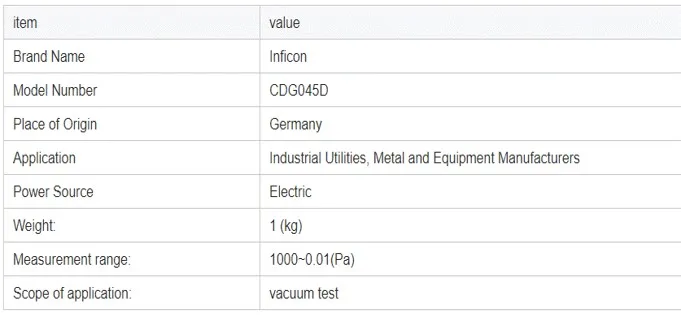 Inficon 0.1 Torr Sky CDG045D Medidor de diafragma de capacitancia con control de temperatura, 8 VCR hembra, 2 puntos de configuración, EtherCAT. - imagen 4
