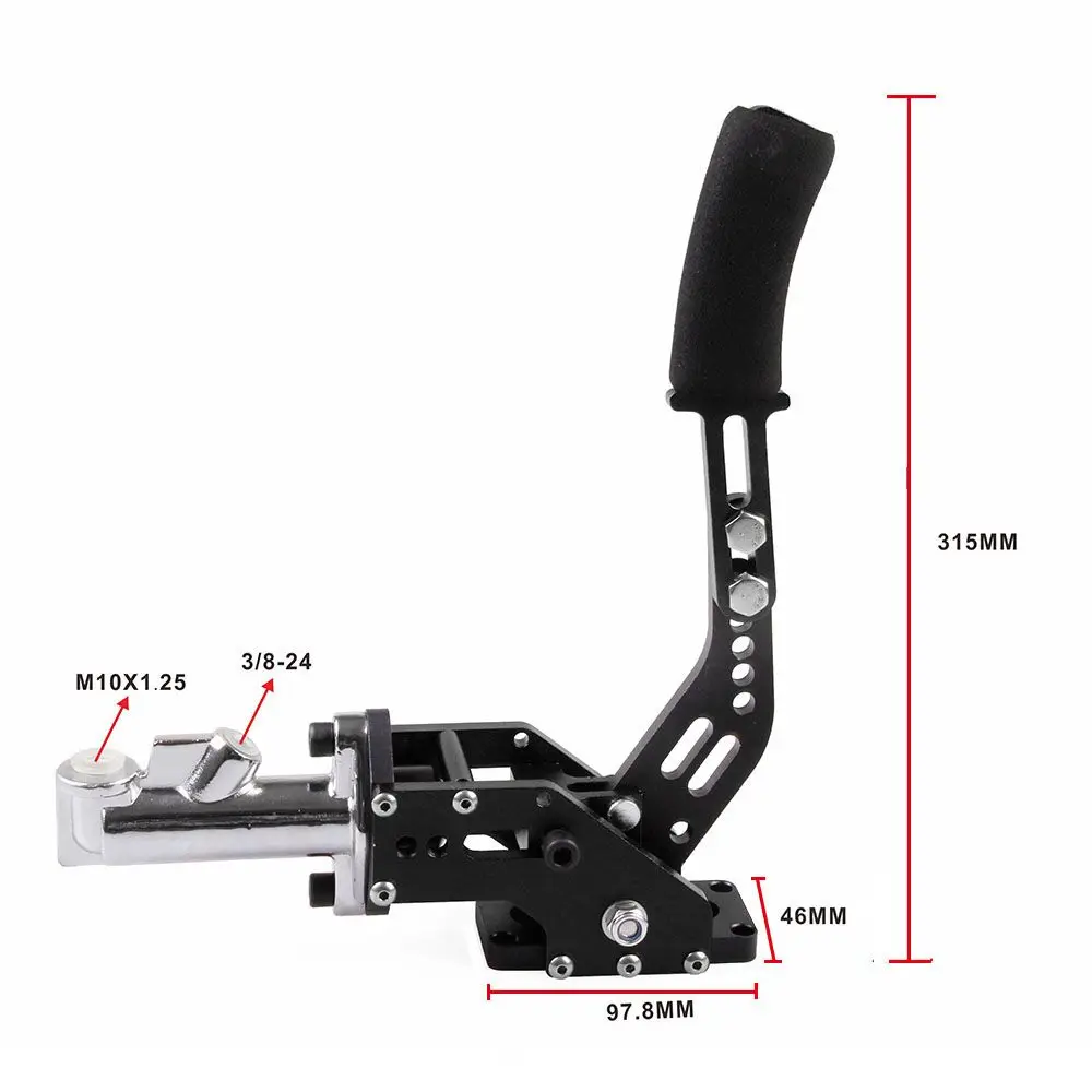 Freno de mano hidráulico aluminio – universal para tuning y carreras - imagen 4