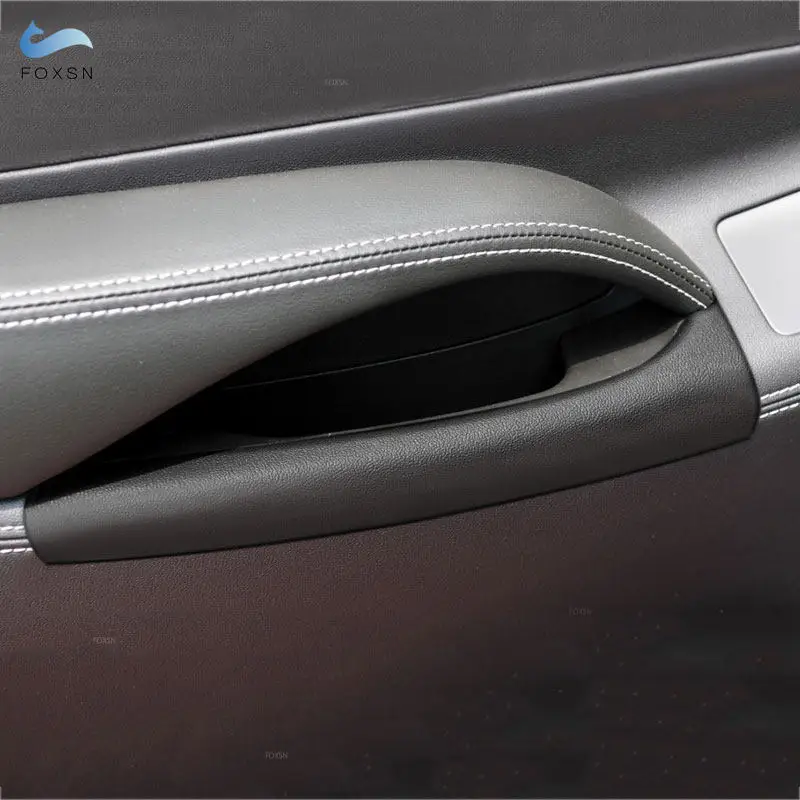 4 Uds. Accesorios negros para coche manija de puerta Interior cubierta de Panel de reposabrazos embellecedor para Buick Lacrosse 2009 2010 2011 2012