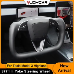 Volante yugo 377mm personalizado para Tesla Model 3 Highland
