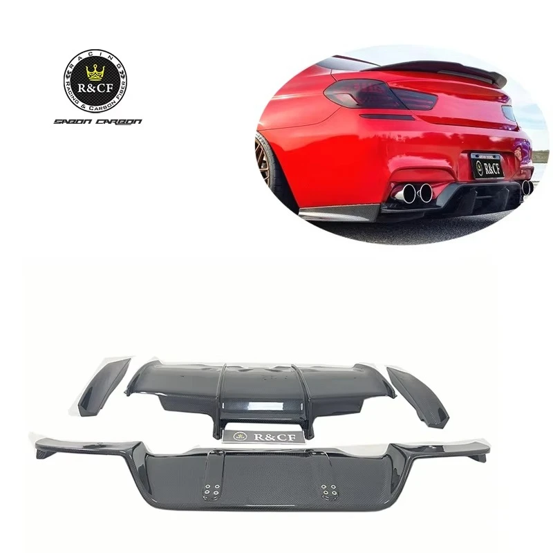 Difusor trasero de fibra de carbono para BMW M6 F06 F12 F13