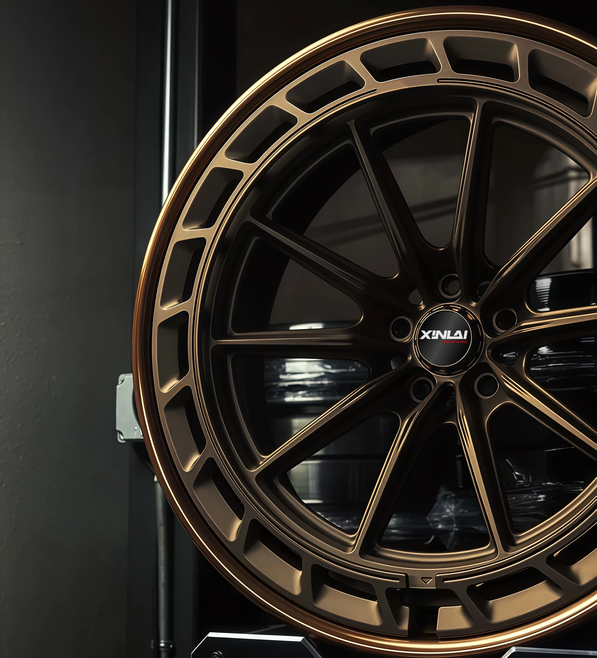 Ruedas de aleación XINLAI 17 18 19 20 22 24 pulgadas 5x112 5x114,3 5x120 6x139,7 plato profundo Beadlock 1 pieza llantas de coche de carreras de aluminio - imagen 3