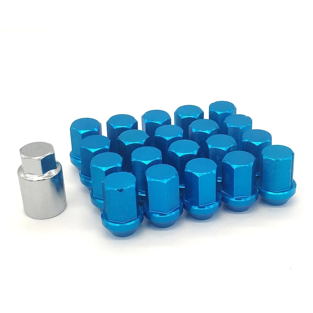 Tuercas de rueda universales aluminio antirrobo M12x1,5/1,25 carreras - imagen 3