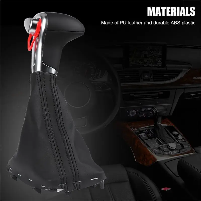 Perilla y bota palanca cambios Audi A4 Quattro A5 A6 Q5 2008-2015 - imagen 3