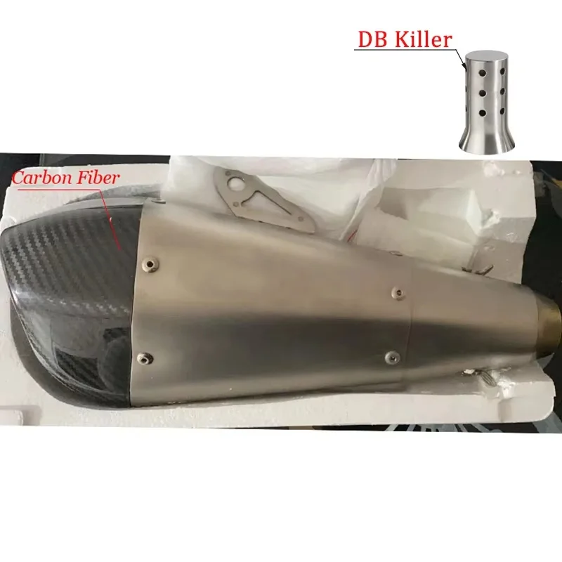 Silenciador escape fibra de carbono 51 mm – Honda/Yamaha/Kawasaki - imagen 5