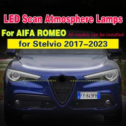 Luz diurna LED flexible de 12 V para Alfa Romeo Stelvio 2017-2023