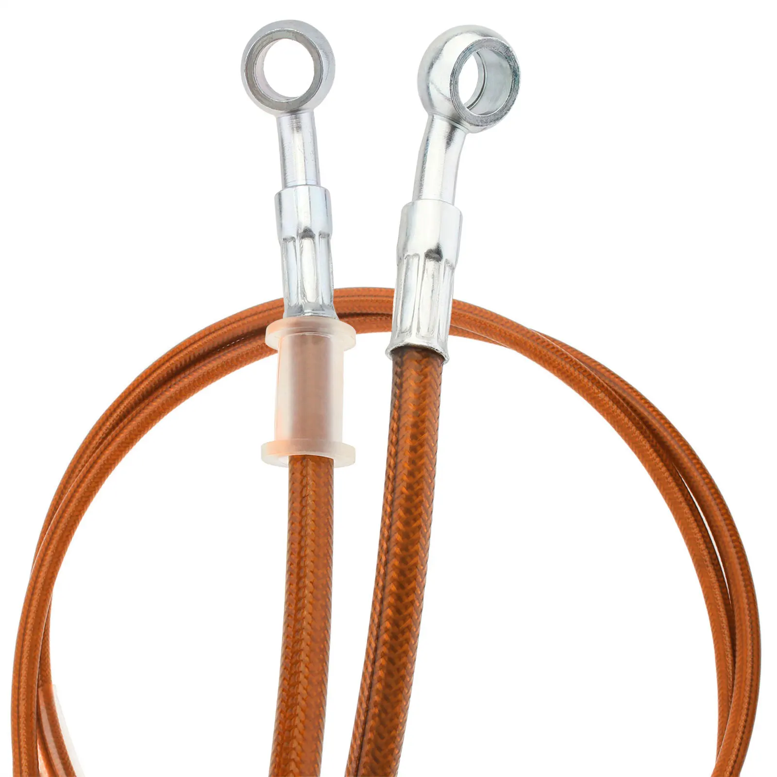 Latiguillo de freno hidráulico trenzado acero inox M10 Banjo 120 cm moto - imagen 4
