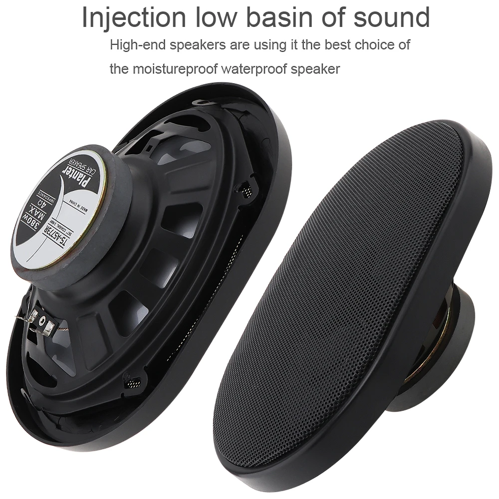 Altavoces coaxiales 5x7 para coche HiFi - 380 W, rango completo - imagen 4