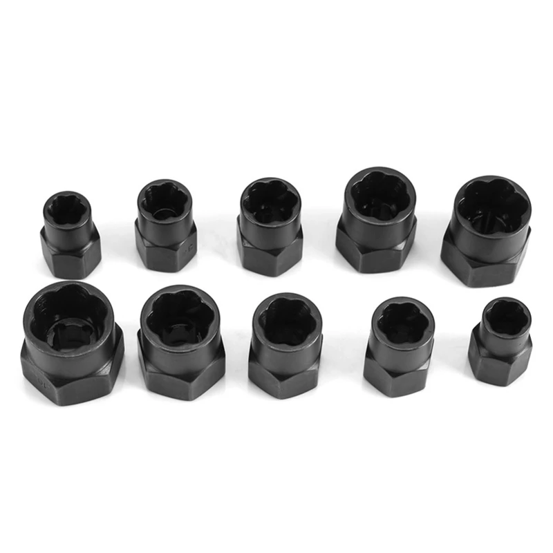 Juego extractor tuercas dañadas 9-19 mm para taller mecánica - imagen 2