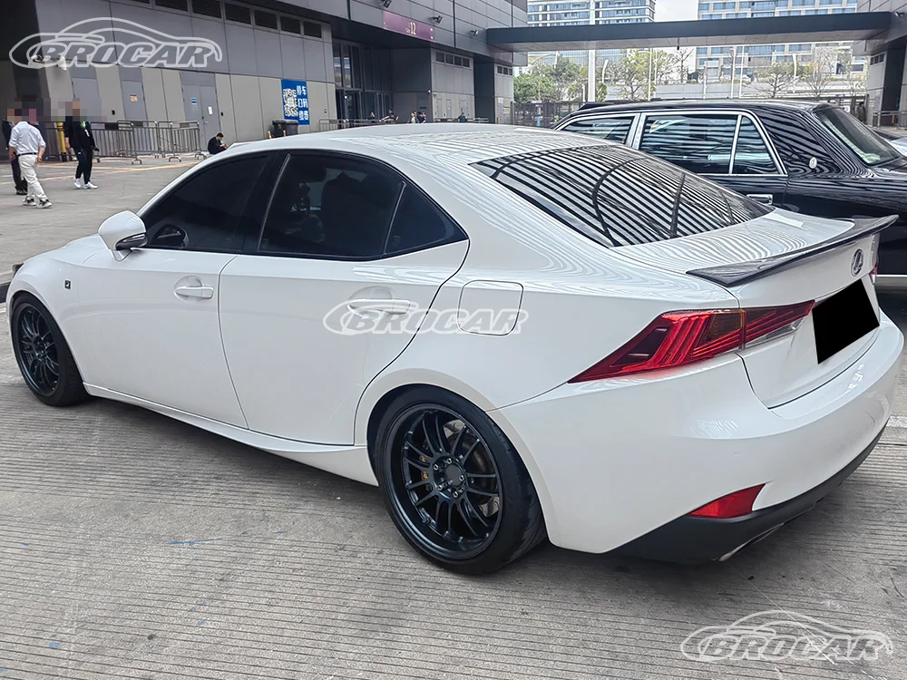 Para 2013-2019 Lexus IS IS200t IS250 is300 350 GEN 3 AR estilo alta calidad FRP 100% alerón de fibra de carbono alerón de maletero - imagen 2