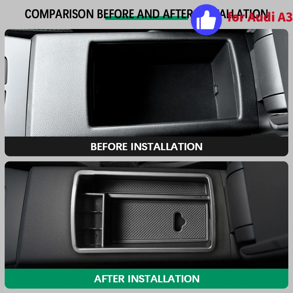 Organizador reposabrazos consola central ABS - Audi A3 8V (2013-2019) - imagen 2