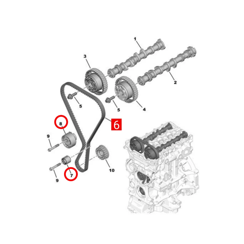 Kit correa distribución 1.2 THP – Peugeot 208/308, Citroën C3/C4, DS3 - imagen 4