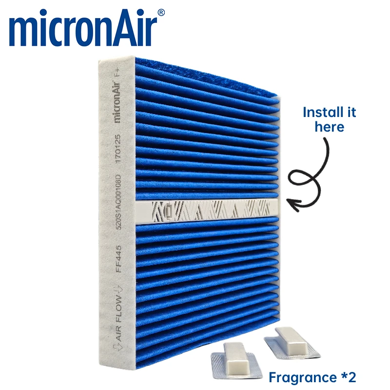 micronAir FF445 Filtro de cabina para BYD Dolphin y Atto 3 - fragancia - imagen 2