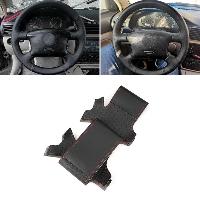 Funda de volante de microfibra perforada para Skoda Octavia 1999-2005