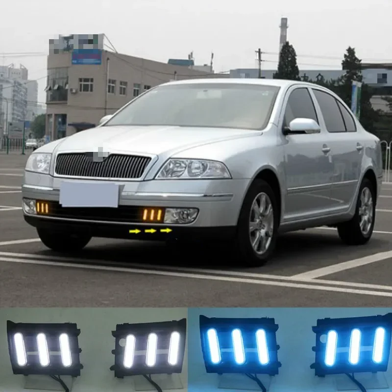 Luces LED diurnas con intermitente para Skoda Octavia A5 2010-2013 - imagen 3