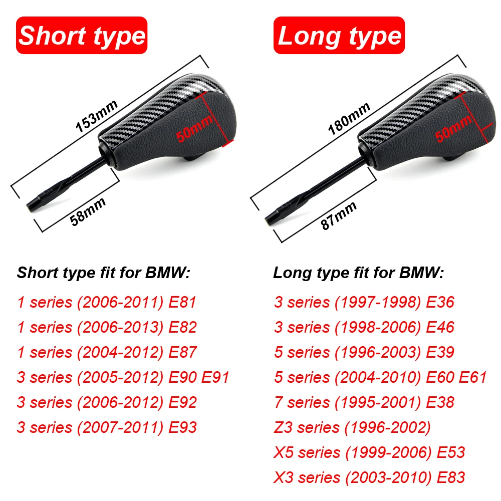 Palanca de cambio corta BMW automática AT para E39 y E46 - imagen 5