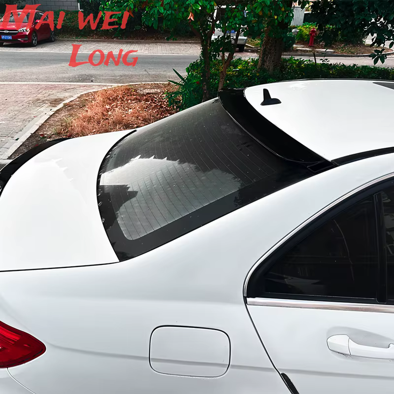 Alerón de techo negro efecto carbono para Mercedes Clase C W204 - imagen 3