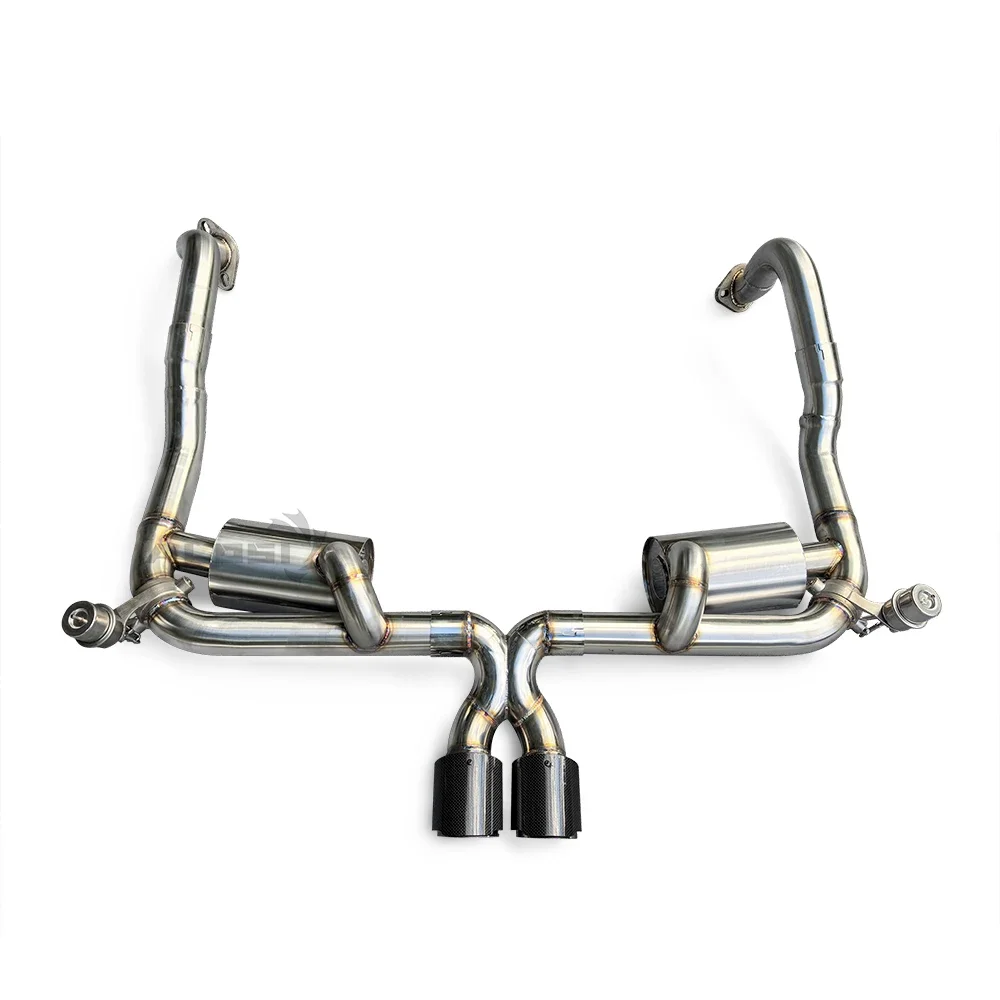 Sistema de escape de acero inoxidable para Porsche 981