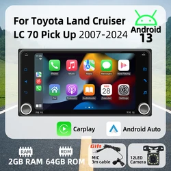 Radio 2DIN Android con CarPlay para Toyota Land Cruiser LC70