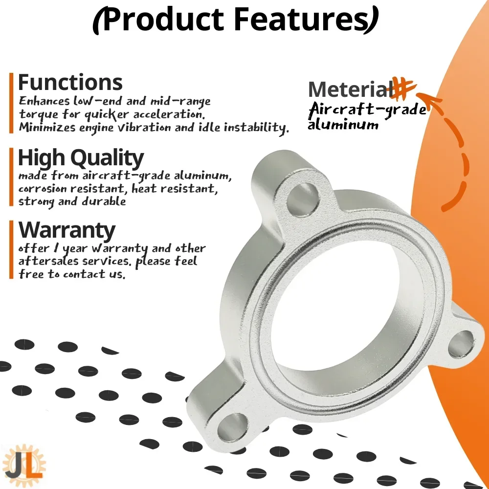Espaciador del cuerpo del acelerador para Suzuki Hustler MR92S R06A 2020- Junta del motor Caballos de fuerza Aumento de torsión Actualización de rendimiento Cantidad (1) - imagen 3