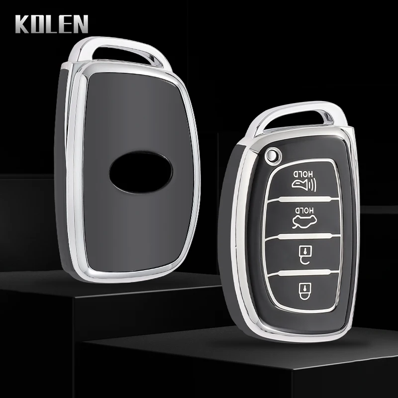 Funda de TPU para llave Hyundai Tucson, Santa Fe y otros modelos
