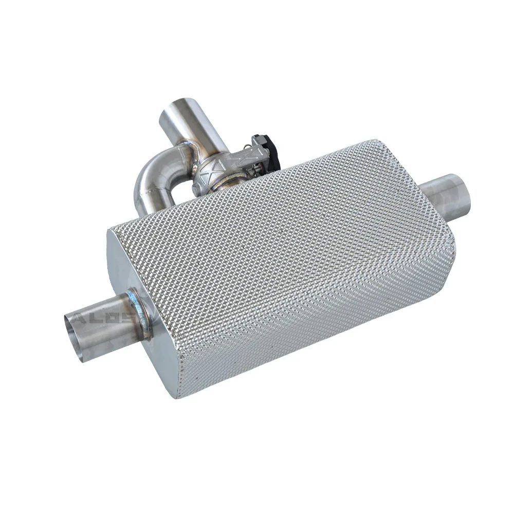 Silenciador universal de escape Catback, instalación de automóviles de carreras de alto rendimiento, cubierta de aislamiento térmico de diámetro de válvula personalizada - imagen 5