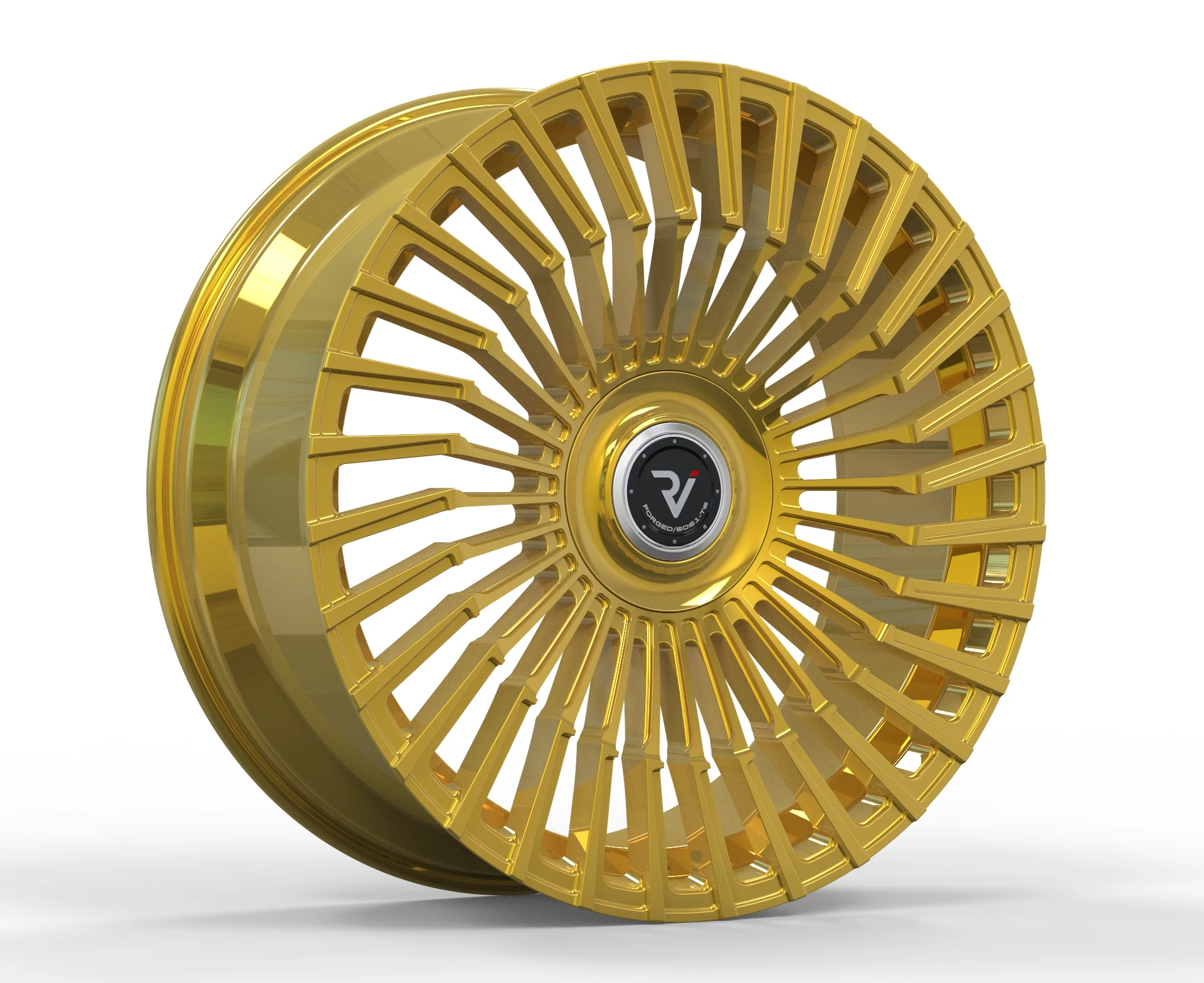 Llantas de aleación 19\" 5x112 cromadas oro –Mercedes GLS S CLS CLA - imagen 5