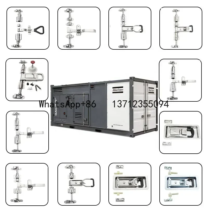 Manijas de puerta de contenedor de carga, cerradura de manija de puerta de remolque, accesorios refrigerados, pieza de repuesto de camión, cerradura de puerta lateral - imagen 4