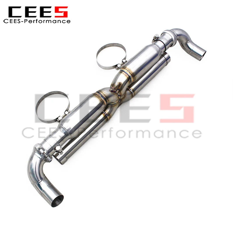 Silenciador de escape cees para Porsche 911 991,2 Carrera 3,0 T 2016-2018 sistema de escape Catback de acero inoxidable X tubo de escape - imagen 2