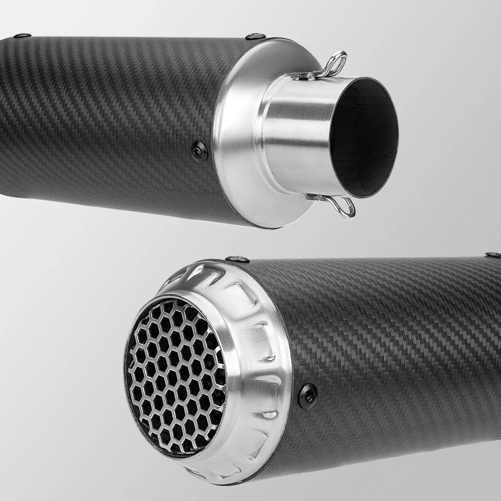 51MM versal Escape de motocicleta C28 silenciador tubo de Escape Moto para R6 R15 R1 R3 MT07 Z1000 Tmax530 XMAX GSX250 - imagen 5