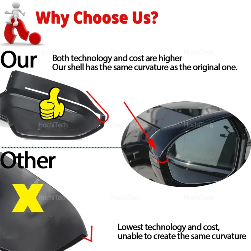 Carcasa espejo retrovisor BMW X3 G45 2025-2027 negro brillo - imagen 4