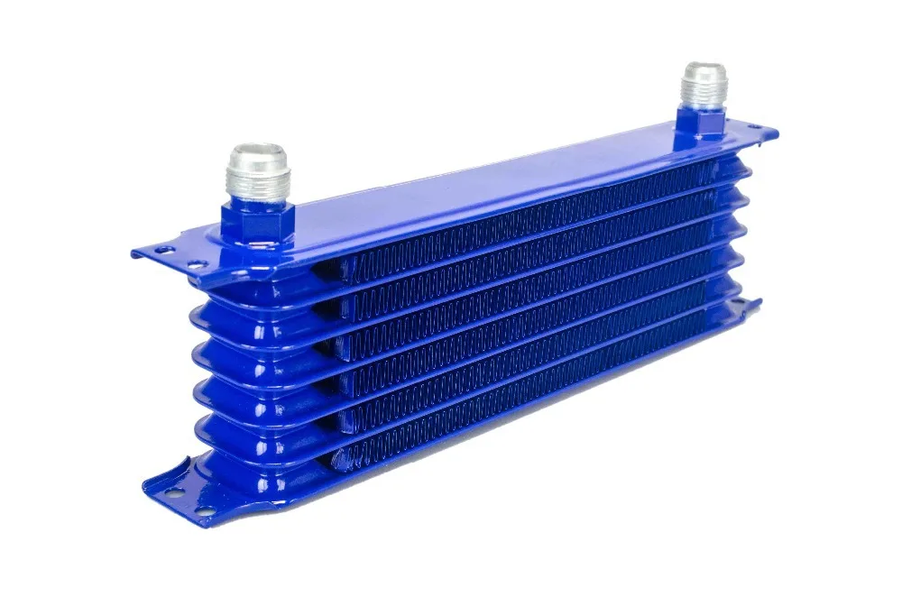 Refrigerador de Aceite Universal 7 Filas 10AN Kit Motor Transmisión Azul - PQY5107B - imagen 3