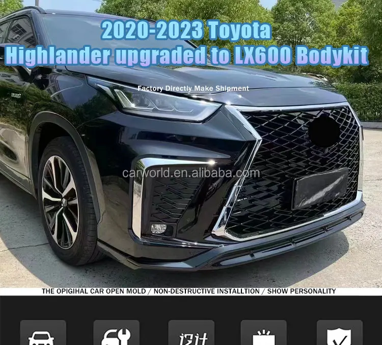 Detalle del kit de carrocería para Highlander
