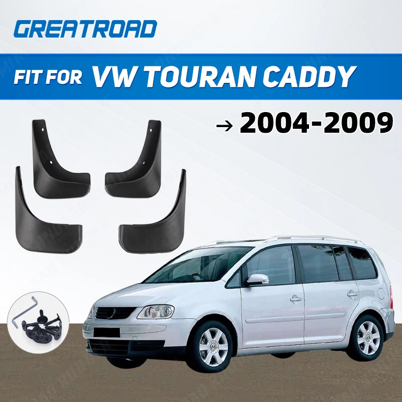 Guardabarros delanteros y traseros para VW Touran y Caddy 2004-2009