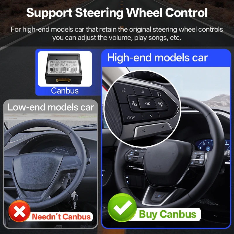 Hippcron Radio coche 2 DIN 7'' CarPlay inalámbrico Android Auto – VW Seat Skoda - imagen 4