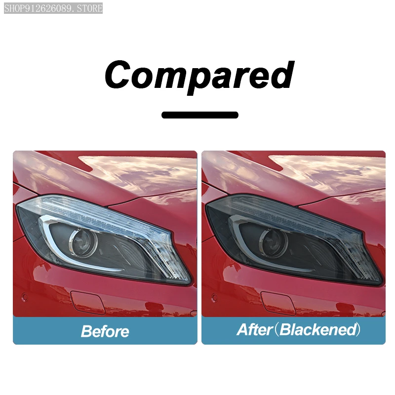 Película protectora para faros TPU ahumada – Mercedes A45 AMG W176 - imagen 2