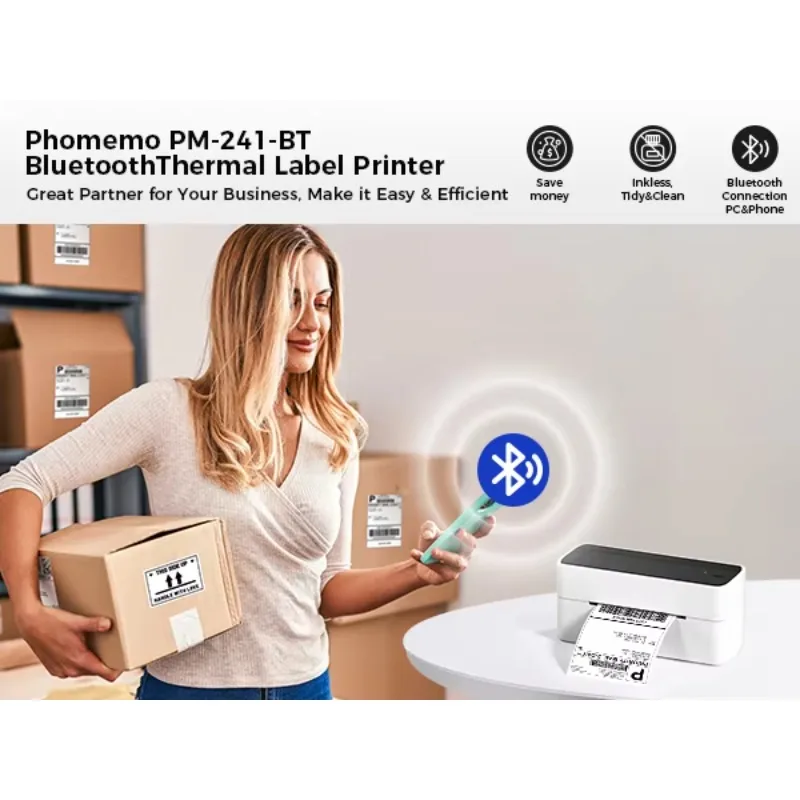 Impresora etiquetas envío Phomemo 4x6 térmica USB escritorio - imagen 5