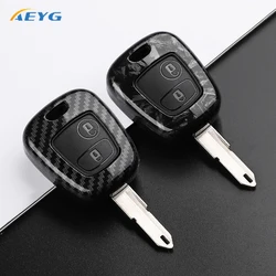 Funda para llave Peugeot y Citroën con efecto fibra de carbono