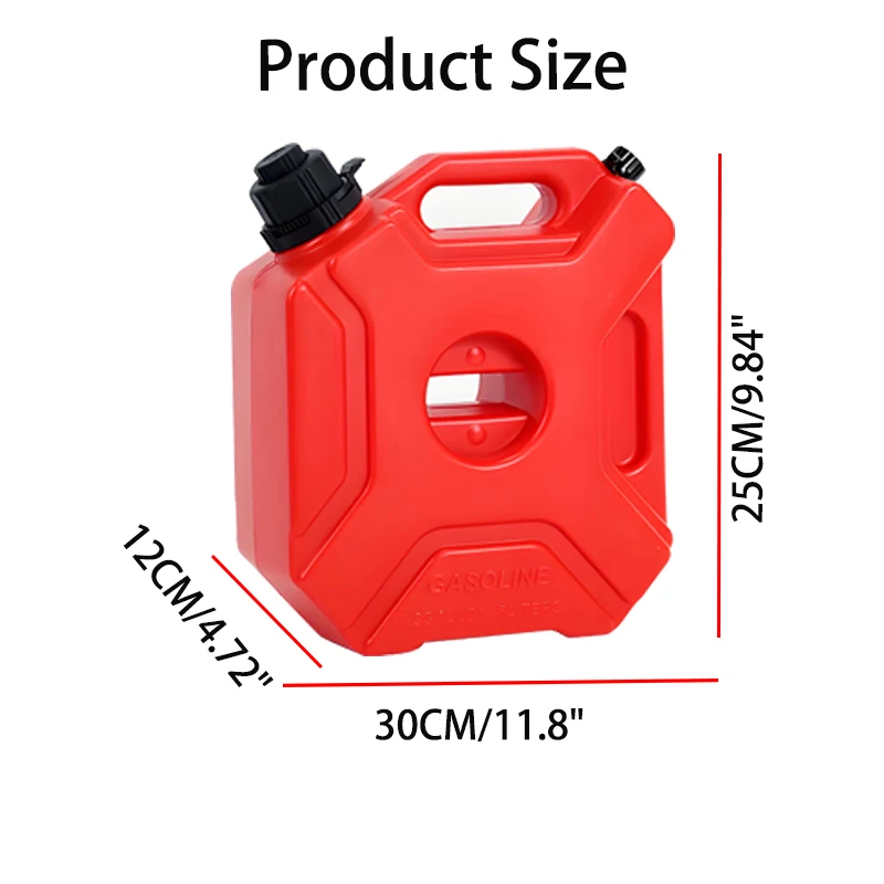 Depósito portátil de gasolina antiestático para coche y moto - imagen 2